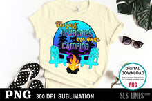 Load image into Gallery viewer, Camping Sublimation PNG - Best Memories Made Camping - SLSLines