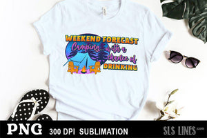 Camping Sublimation PNG - Weekend Forecast Camping - SLSLines
