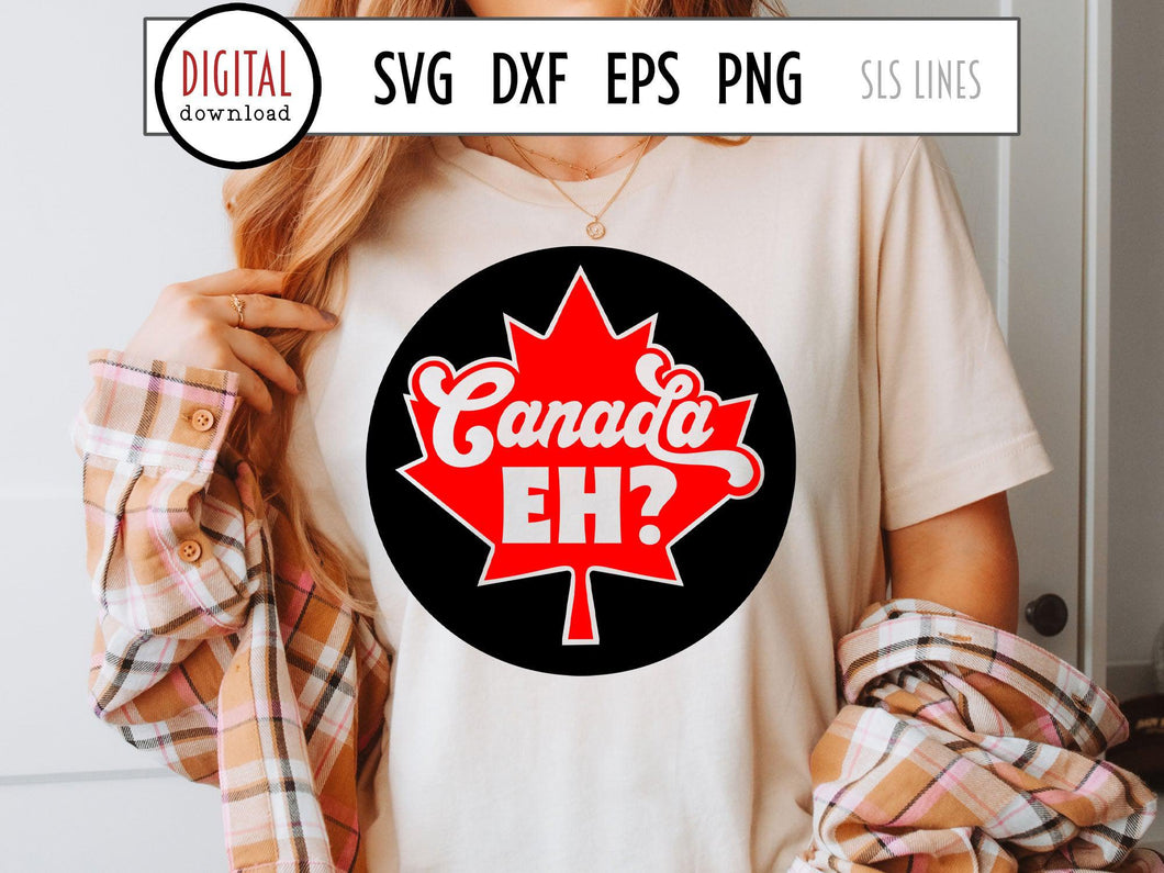 Canada Day Maple Leaf SVG - Files for Cricut & Silhouette - SLSLines