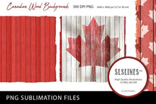 Load image into Gallery viewer, Canada Wood Texture Backgrounds PNG sublimation - SLSLines