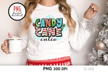Load image into Gallery viewer, Candy Cane Cutie - Christmas Sublimation PNG - SLSLines