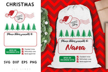 Load image into Gallery viewer, Santa Sack Cut File - Christmas Express Present Bag