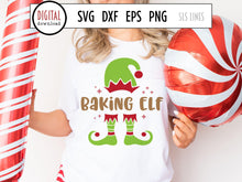 Load image into Gallery viewer, Christmas Baking SVG - Baking Elf PNG - SLSLines