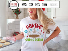 Load image into Gallery viewer, Christmas Baking SVG - Baking Spirits Bright PNG - SLSLines