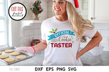 Load image into Gallery viewer, Christmas Baking SVG - Official Cookie Taster Cutting File - SLSLines