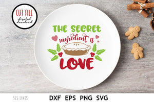 Christmas Baking SVG - The Secret Ingredient is Love PNG - SLSLines