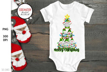 Load image into Gallery viewer, Christmas Gnome Sublimation - Merry Christmas Tree Gnomes PNG - SLSLines