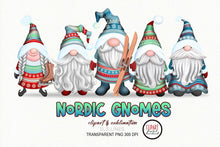 Load image into Gallery viewer, Christmas Gnomes Sublimation Bundle | Holiday Gnome Clipart - SLSLines