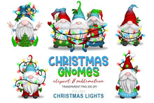 Load image into Gallery viewer, Christmas Gnomes Sublimation | Christmas Lights Gnome Set - SLSLines