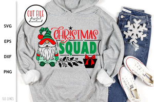 Christmas Gnomes SVG - Christmas Squad Cut File - SLSLines