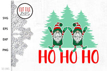 Load image into Gallery viewer, Christmas Gnomes SVG - Ho Ho Ho Cut File - SLSLines