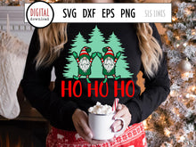 Load image into Gallery viewer, Christmas Gnomes SVG - Ho Ho Ho Cut File - SLSLines