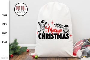 Christmas Gnomes SVG - Merry Christmas Cut File - SLSLines