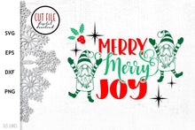 Load image into Gallery viewer, Christmas Gnomes SVG - Merry Merry Cut File - SLSLines