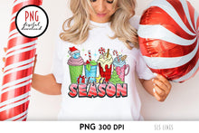 Load image into Gallery viewer, Christmas Latte PNG - Tis the Season Coffee Sublimation - SLSLines