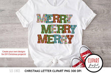 Load image into Gallery viewer, Christmas Letter Clipart | Marquee Alphabet with Christmas Lights PNG - SLSLines