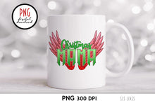 Load image into Gallery viewer, Christmas Mama with Wings - Christmas Sublimation PNG - SLSLines