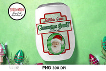 Load image into Gallery viewer, Christmas Spirits Label PNG Sublimation - Print and Cut Christmas Mug Design - SLSLines