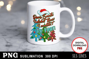 Christmas Sublimation Bundle - Dear Santa Claus Letters PNG - SLSLines