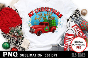 Christmas Sublimation Bundle - Vintage Trucks & Trees - SLSLines