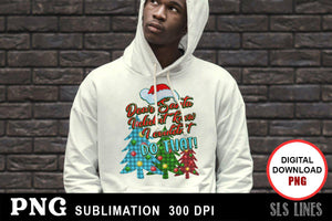 Christmas Sublimation PNG - Dear Santa with Christmas Trees - SLSLines
