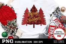 Load image into Gallery viewer, Christmas Sublimation PNG - Merry Christmas Trees - SLSLines