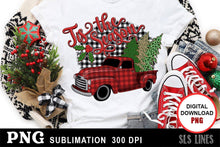Load image into Gallery viewer, Christmas Sublimation PNG - Tis the Season Vintage Truck - SLSLines