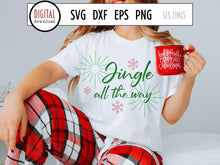 Load image into Gallery viewer, Christmas SVG - Jingle All The Way Retro Cut File - SLSLines
