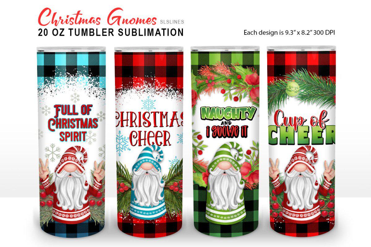 Christmas Gnomes Tumbler with Straw - Gnome Tumbler - Christ - Inspire  Uplift