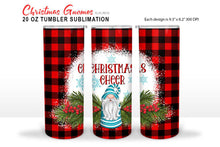 Load image into Gallery viewer, Christmas Tumbler Sublimation - Cute Gnomes Set PNG - SLSLines
