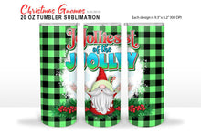 Load image into Gallery viewer, Christmas Tumbler Sublimation - Jolly Gnomes Set PNG - SLSLines