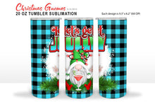 Load image into Gallery viewer, Christmas Tumbler Sublimation - Jolly Gnomes Set PNG - SLSLines