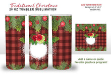 Load image into Gallery viewer, Christmas Tumbler Sublimation - Traditional Christmas PNG - SLSLines