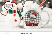Load image into Gallery viewer, Creepy Christmas Sublimation - Dead Inside But It&#39;s Christmas - SLSLines