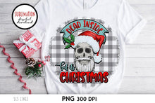 Load image into Gallery viewer, Creepy Christmas Sublimation - Dead Inside But It&#39;s Christmas - SLSLines