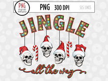 Load image into Gallery viewer, Creepy Christmas Sublimation - Skull Ornaments PNG - SLSLines