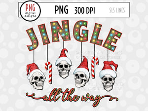 Creepy Christmas Sublimation - Skull Ornaments PNG - SLSLines