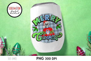 Creepy Christmas Sublimation - Ugly Christmas Sweater PNG - SLSLines