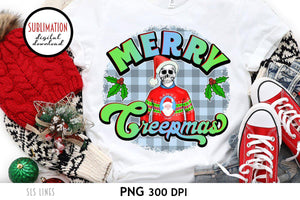 Creepy Christmas Sublimation - Ugly Christmas Sweater PNG - SLSLines