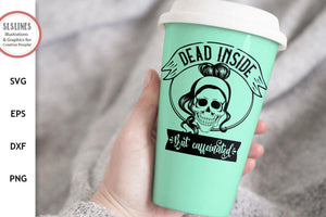 Dead Inside Skull SVG - Mom Life Style - SLSLines