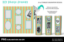 Load image into Gallery viewer, DIY Photo Frames PNGs - Tumbler Sublimation Designs 20oz - SLSLines