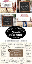 Load image into Gallery viewer, Farmhouse Signs SVG Bundle - Family Quotes Designs - SLSLines