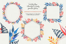 Load image into Gallery viewer, Funky Frames Watercolor Clipart - SLSLines