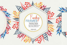Load image into Gallery viewer, Funky Frames Watercolor Clipart - SLSLines
