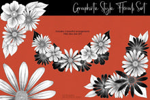 Load image into Gallery viewer, Graphite Style Floral Design Set - SLSLines