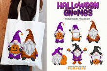 Load image into Gallery viewer, Halloween Gnomes Sublimation | Gnome Set with Pumpkins PNG - SLSLines