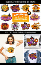 Load image into Gallery viewer, Halloween Sublimation Bundle - 10 Spooky Halloween Designs PNG - SLSLines