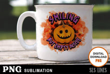 Load image into Gallery viewer, Halloween Sublimation PNG - Smiling Pumpkin Design - SLSLines