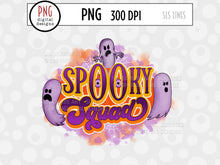 Load image into Gallery viewer, Halloween Sublimation PNG - Spooky Squad with Ghosts - SLSLines