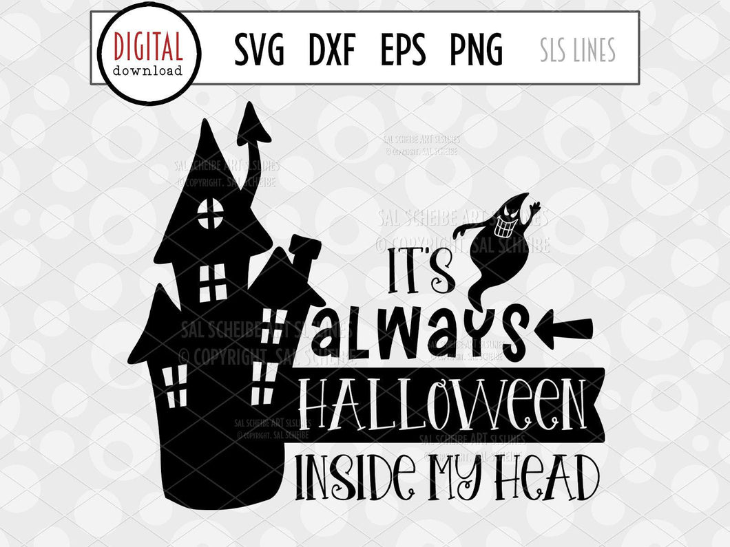 Halloween SVG - Always Halloween Cut File - SLSLines